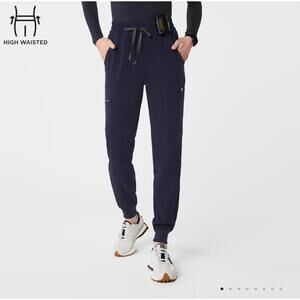 Figs High Waisted Uman Relaxed Jogger Scrub‎ Pants Navy Size XL Petite NWT